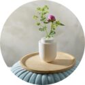 Urn Puur bloemensteker sfeer kussen